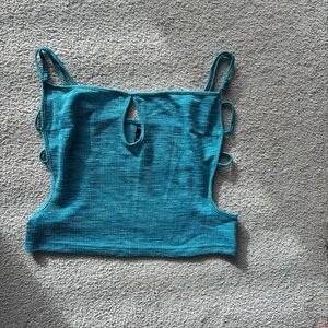 Teal Sleeveless Women's Top